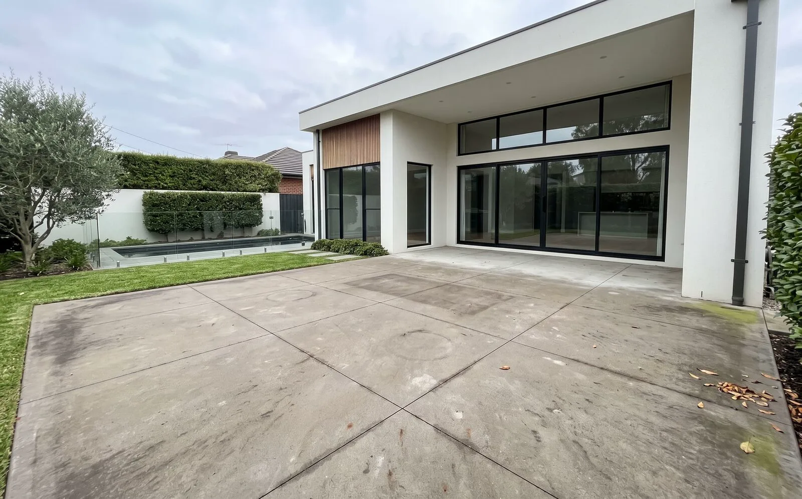Bluestone and pavers before cleaning in Melbourne south-east