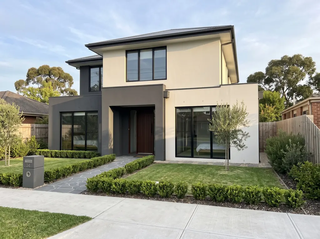Render facade soft washing in Melbourne