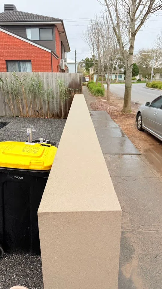 Front fence after cleaning in Melbourne south-east
